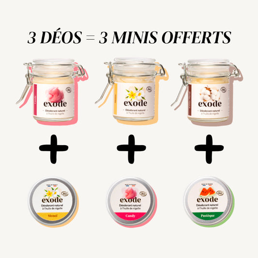 Pack 3+3 (peaux sensibles)