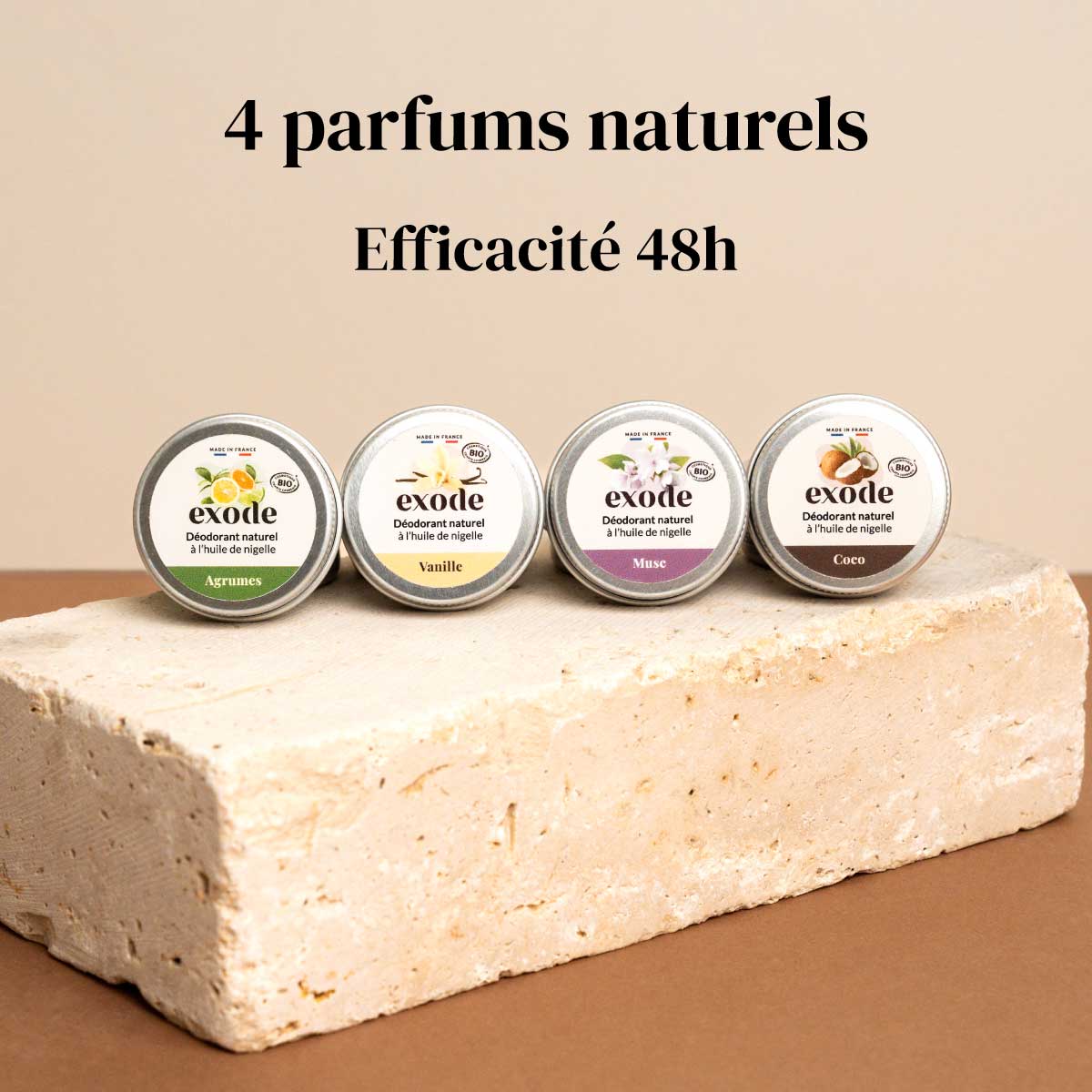 Mini Deoderants Pack Mini Déodorants x5 – Exode naturel